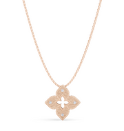 Roberto Coin VENETIAN PRINCESS PENDANT WITH DIAMONDS ROSE GOLD