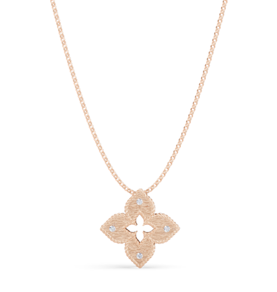 Roberto Coin VENETIAN PRINCESS PENDANT WITH DIAMONDS ROSE GOLD