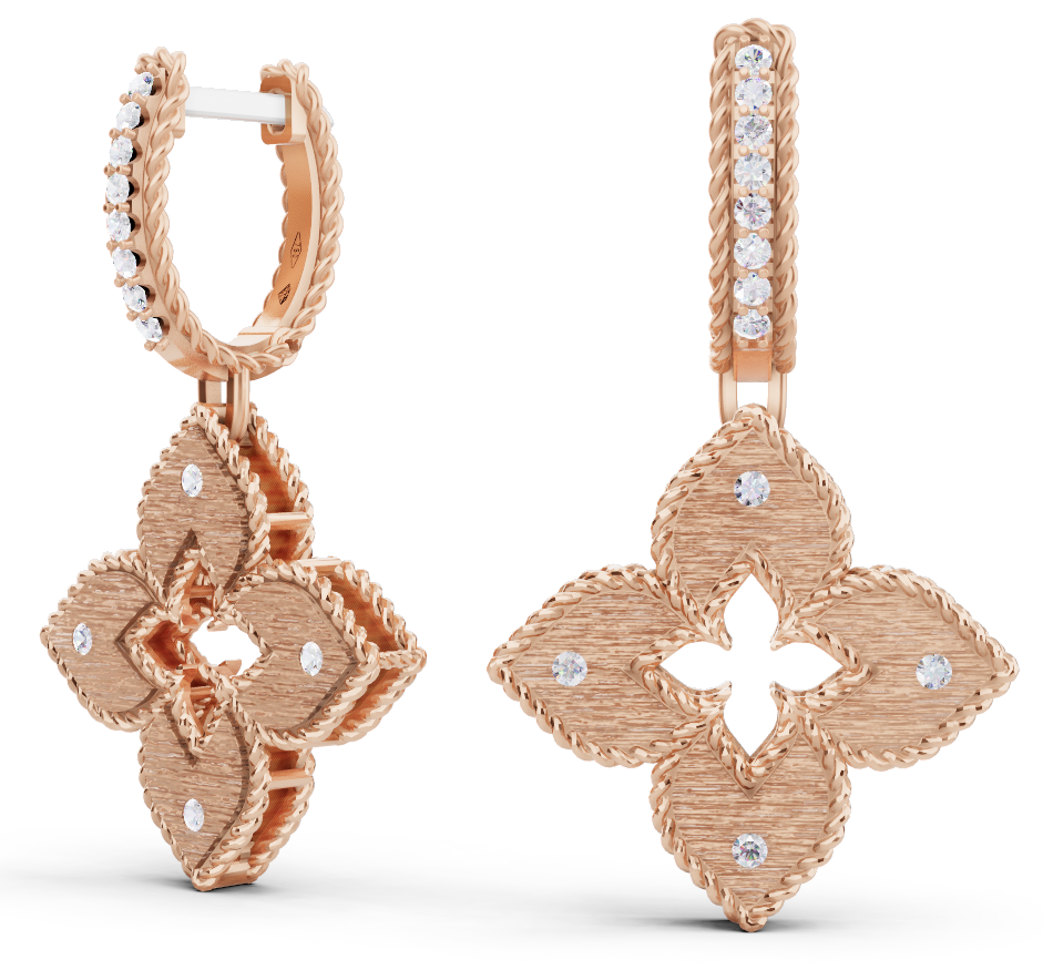 Roberto Coin VENETIAN PRINCESS EARRINGS WITH DIAMONDS