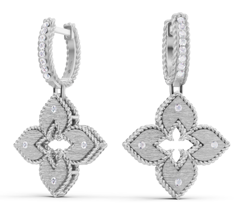 Roberto Coin VENETIAN PRINCESS EARRINGS WITH DIAMONDS