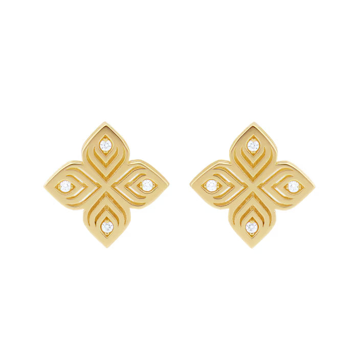 Roberto Coin ARABESQUE EARRINGS WITH DIAMONDS