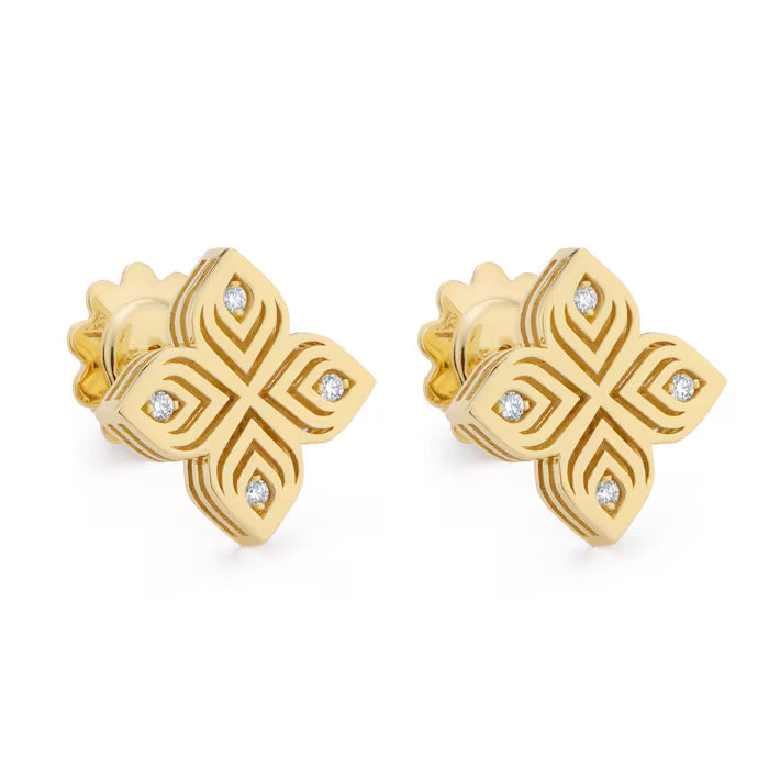 Roberto Coin ARABESQUE EARRINGS WITH DIAMONDS