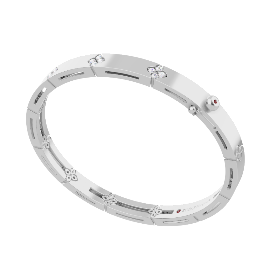 Roberto Coin LOVE IN VERONA BANGLE WITH DIAMONDS