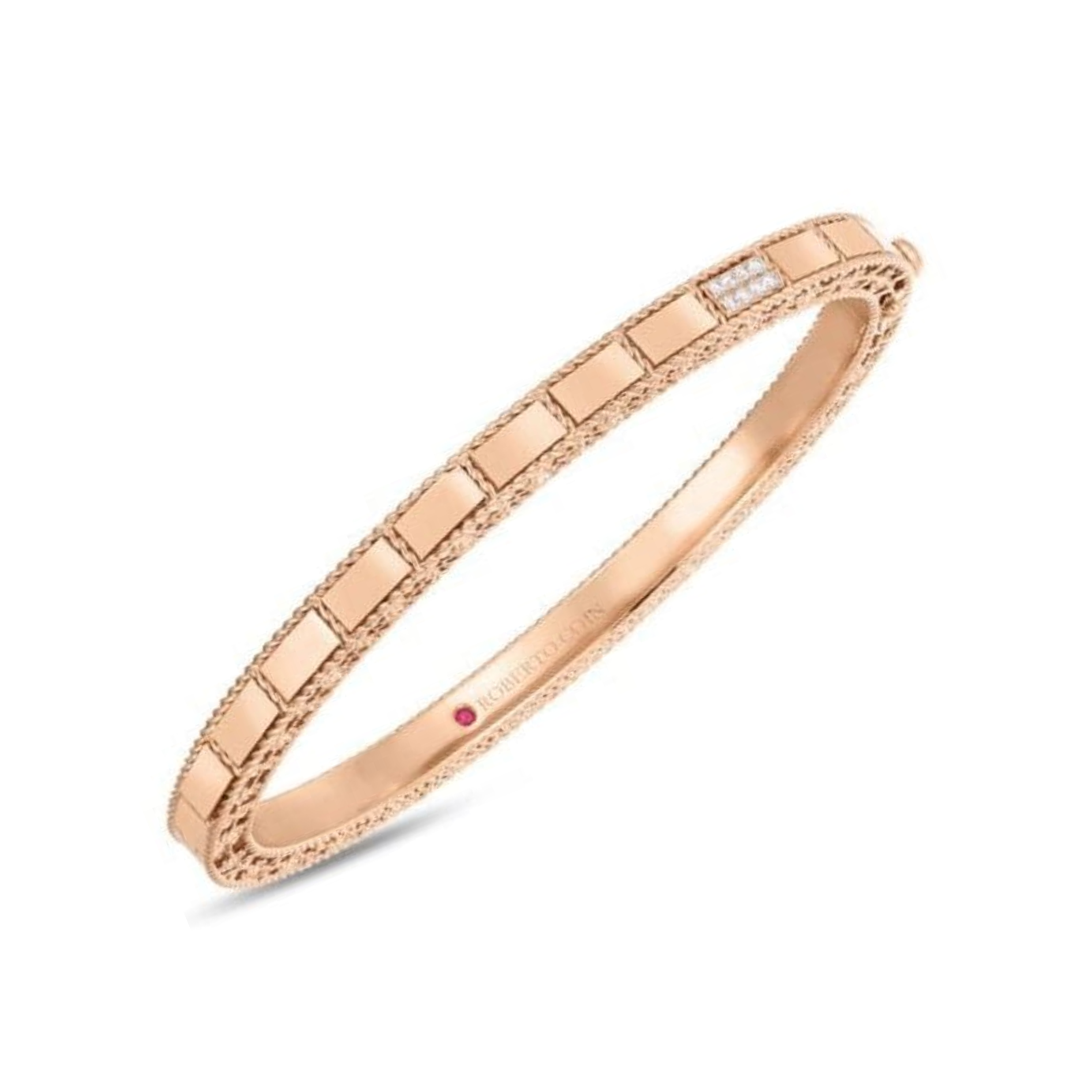 Roberto Coin ART DECO WHITE DIAMONDS BANGLE