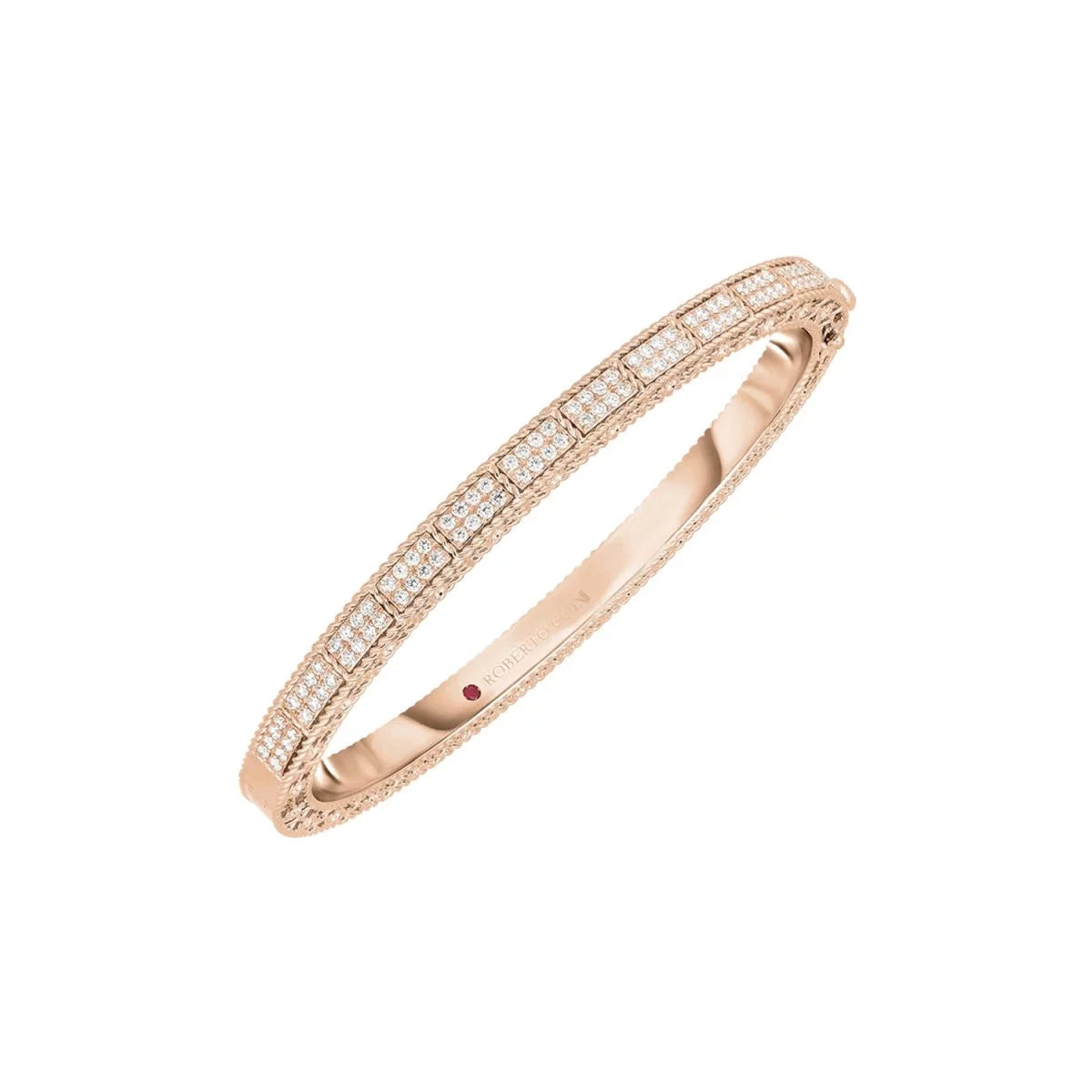 Roberto Coin ART DECO WHITE DIAMONDS BANGLE