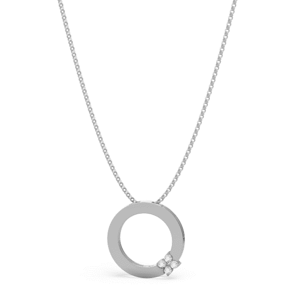 Roberto Coin PENDENTIF AMOUR À VÉRONE AVEC DIAMANTS OR BLANC