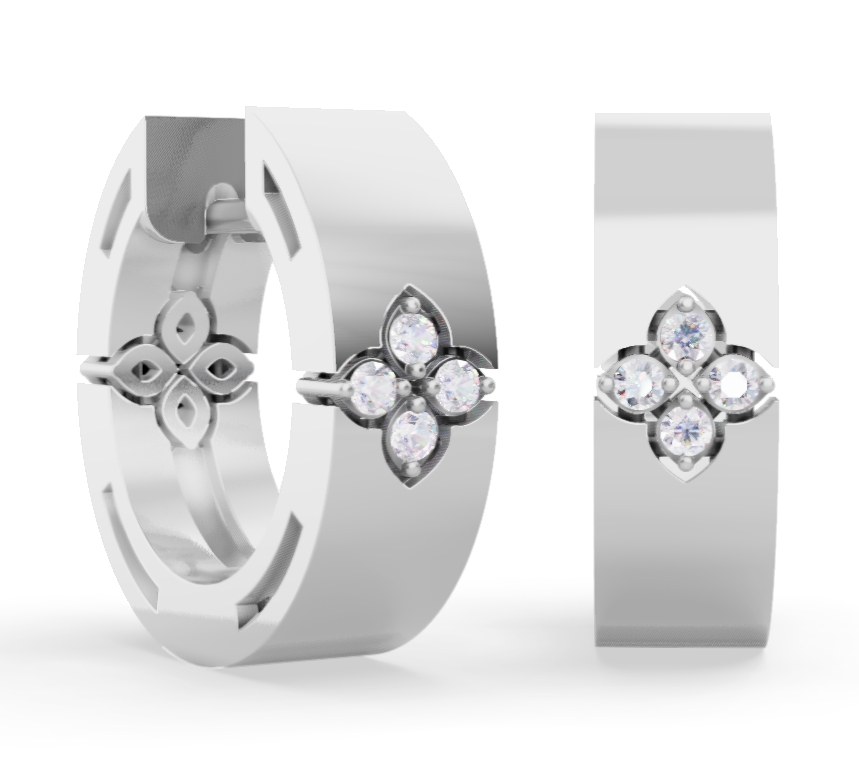Roberto Coin LOVE IN VERONA EARRINGS WITH DIAMONDS