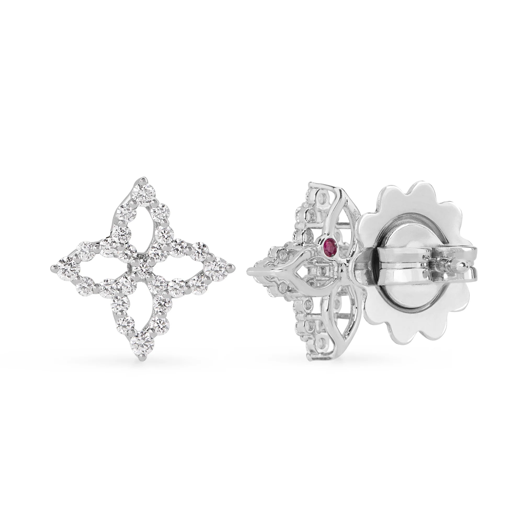 DIAMOND PRINCESS EARRINGS FOR CAROUSEL WITH DIAMONDS