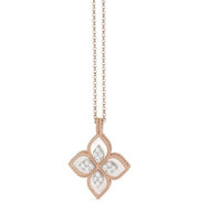 Roberto Coin PENDANT MOTHER OF PEARL PRINCESS FLOWER