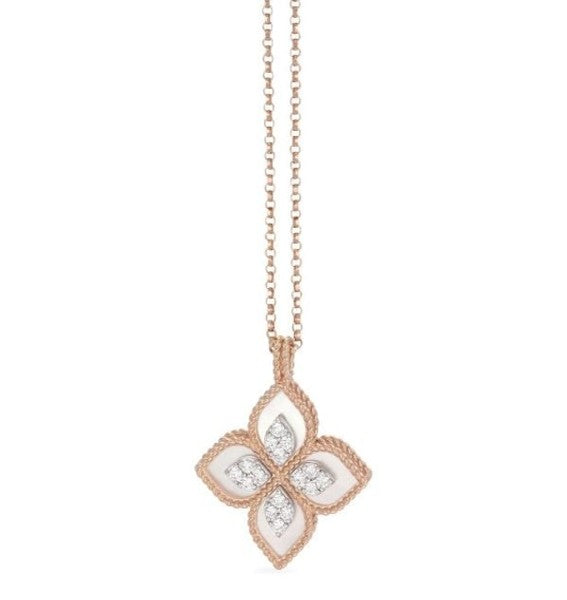 Roberto Coin PENDANT MOTHER OF PEARL PRINCESS FLOWER