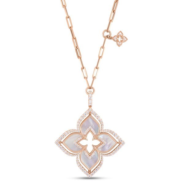 Roberto Coin VENETIAN PRINCESS COLLAR WITH DIAMONDS AND MOTHER OF PEARL
