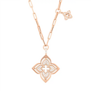 Roberto Coin VENETIAN PRINCESS NECKLACE WITH DIAMONDS AND MOTHER OF PEARL