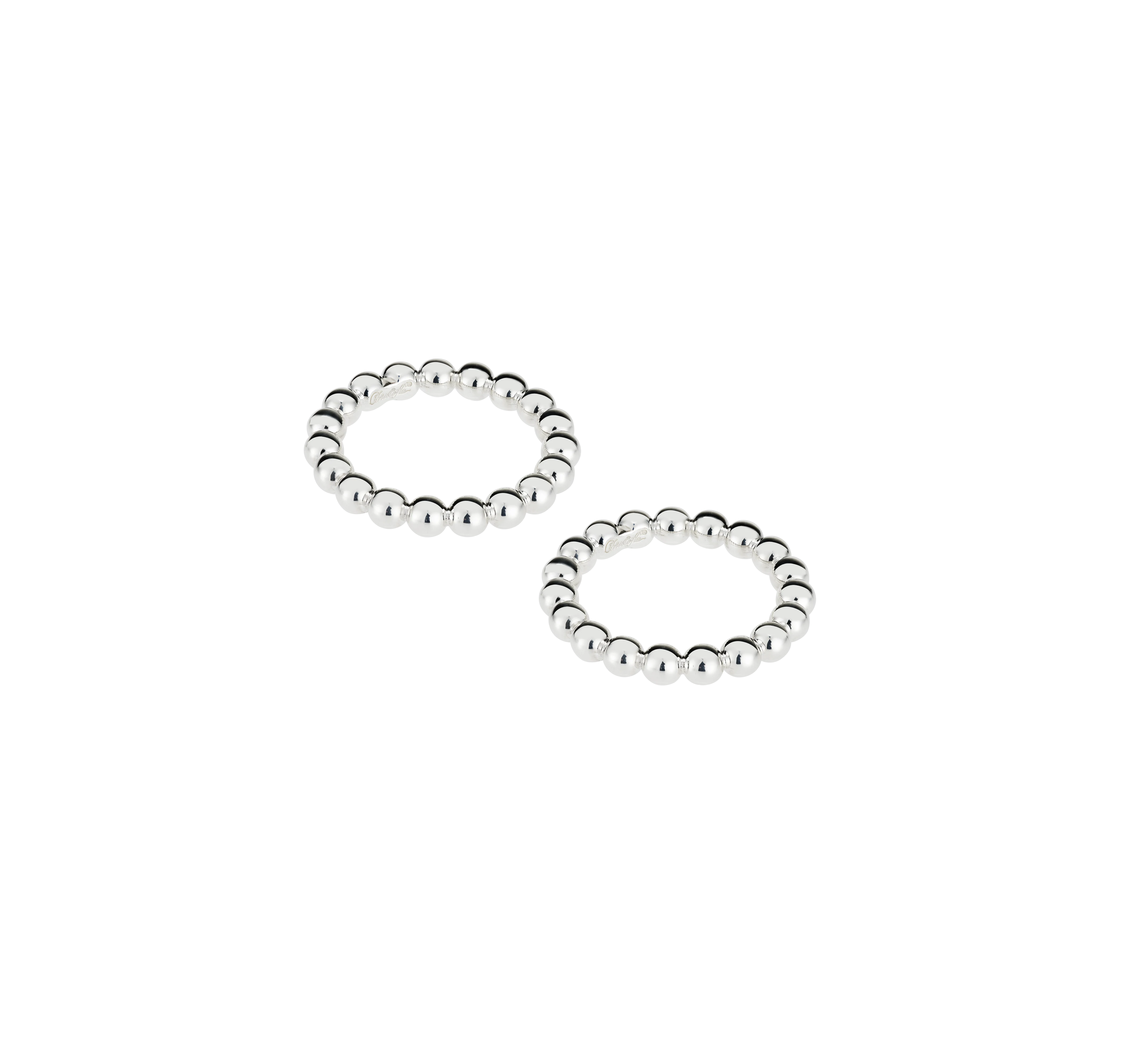 Christofle PERLES 2er-Set versilberte Serviettenringe