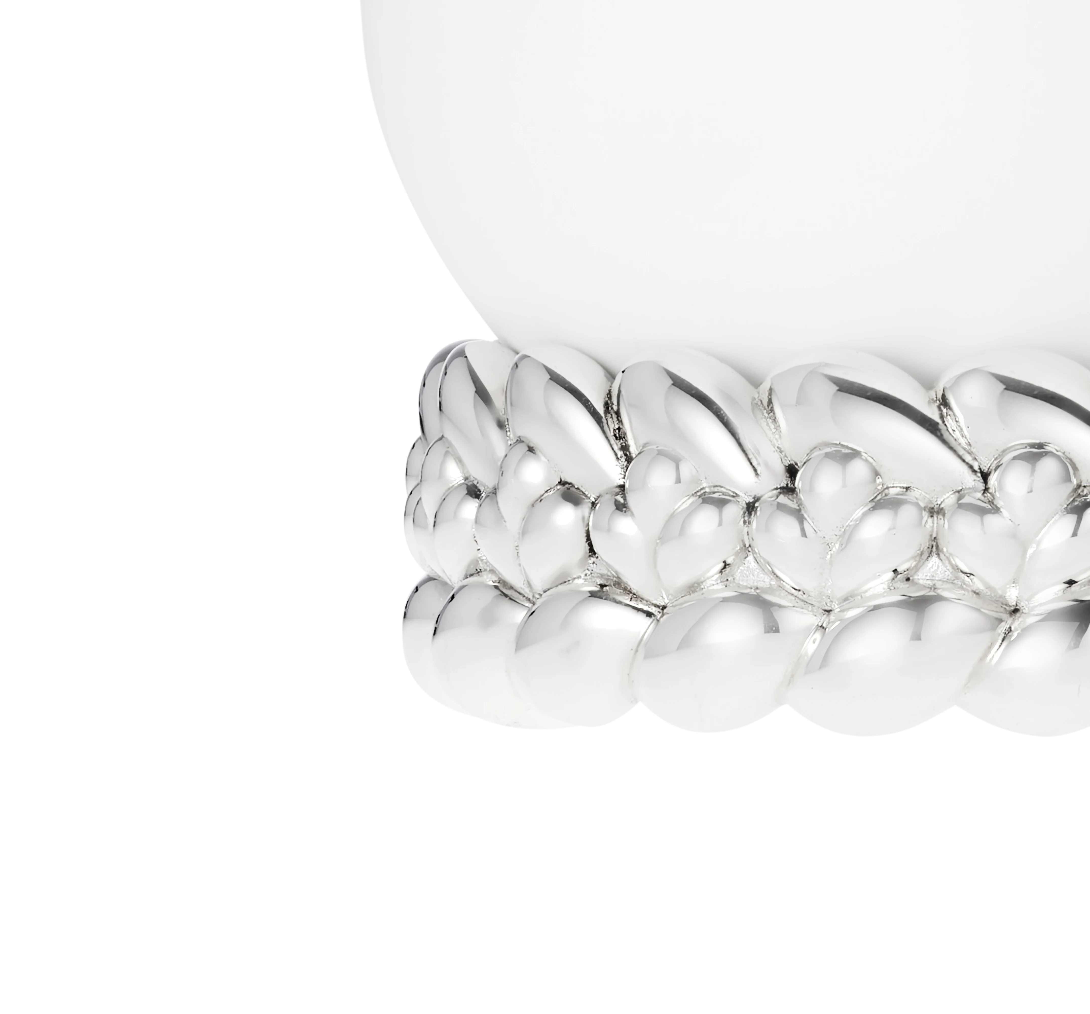Christofle BABYLONE SMALL PORCELAIN VASE