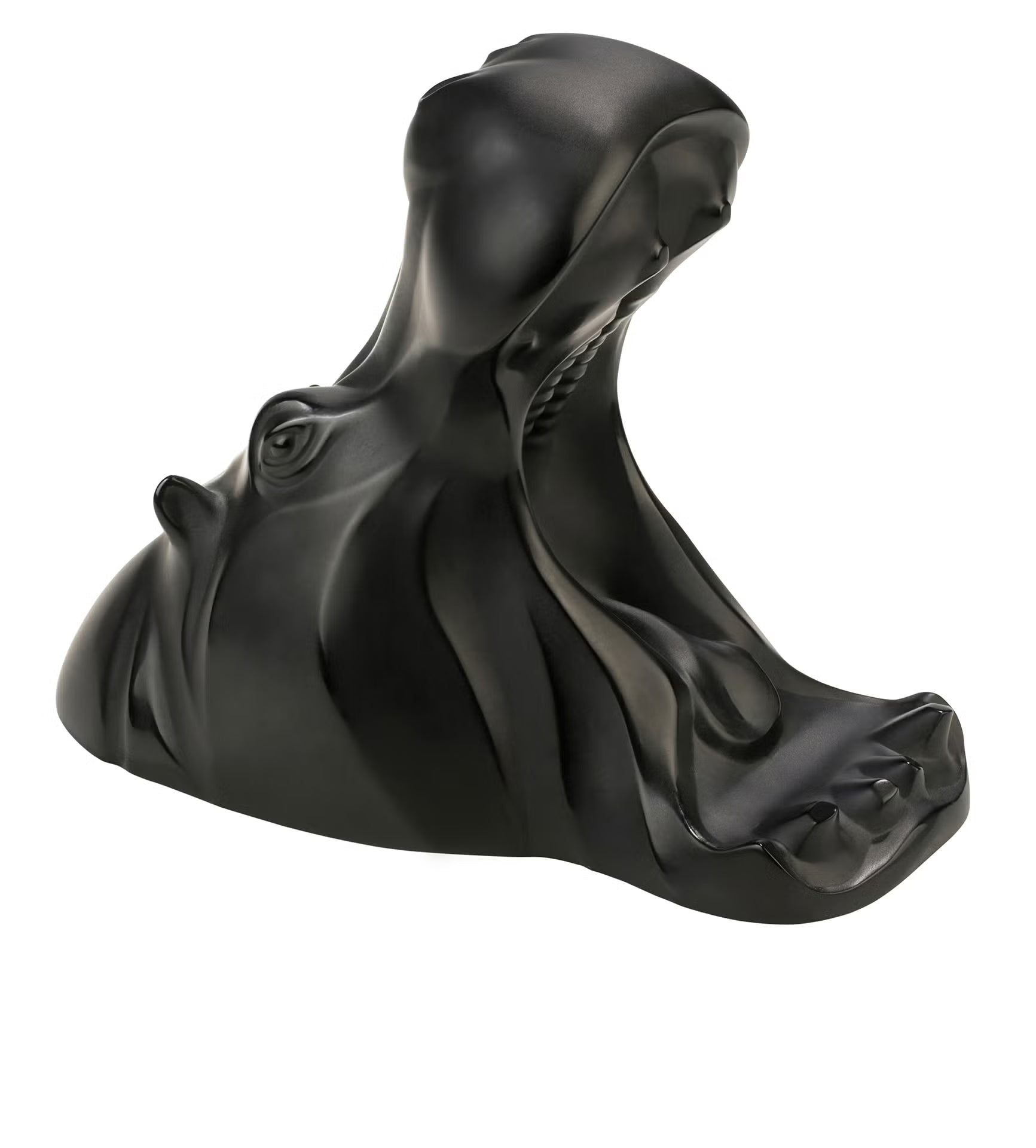 Lalique HIPPOPOTAMUS FIGURE BLACK