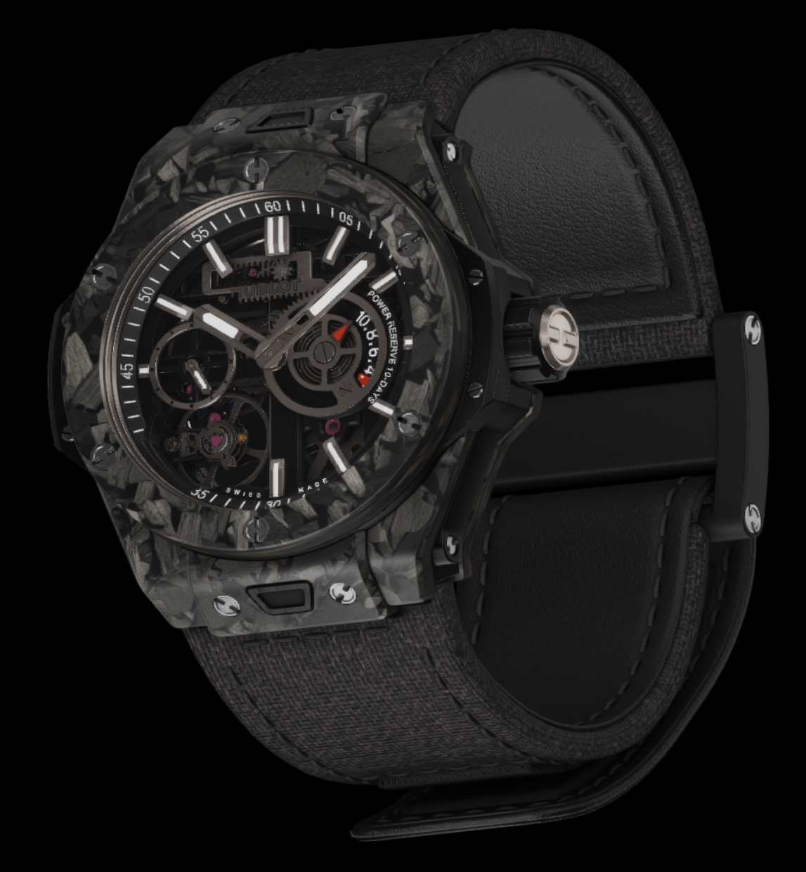 Hublot BIG BANG MECA-10 FROSTED CARBON 42MM