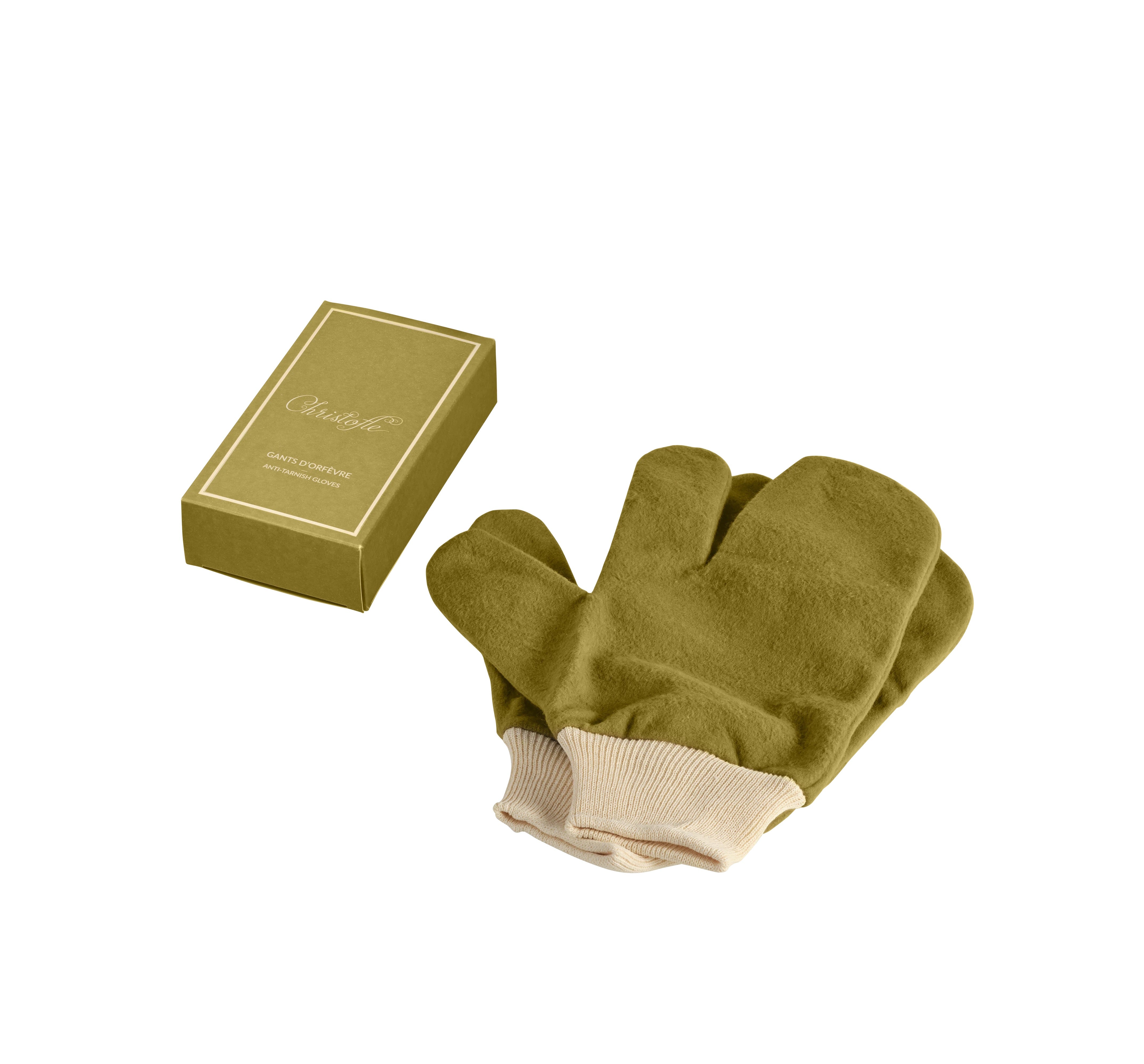 Christofle SILVERCARE Box of 2 Silversmith gloves