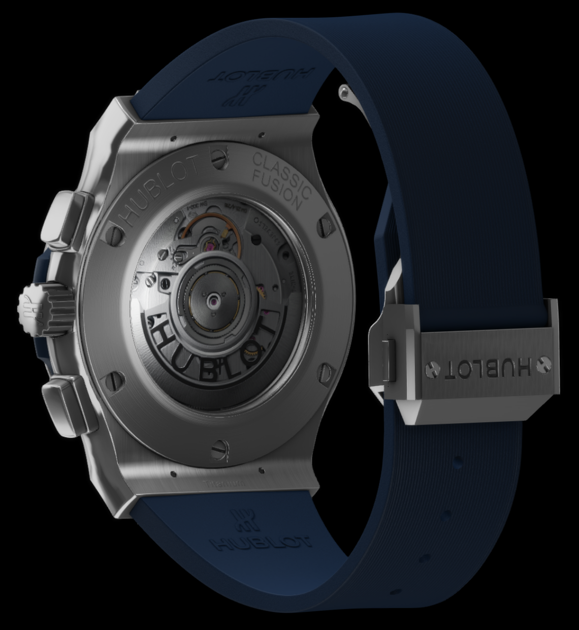 Hublot CLASSIC FUSION CHRONOGRAPH TITANIUM BLUE 42MM