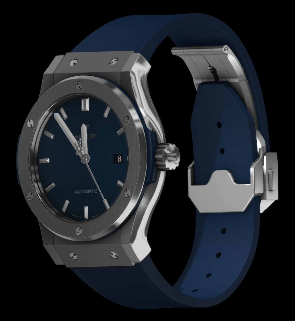 Hublot CLASSIC FUSION TITANIUM BLUE 42MM