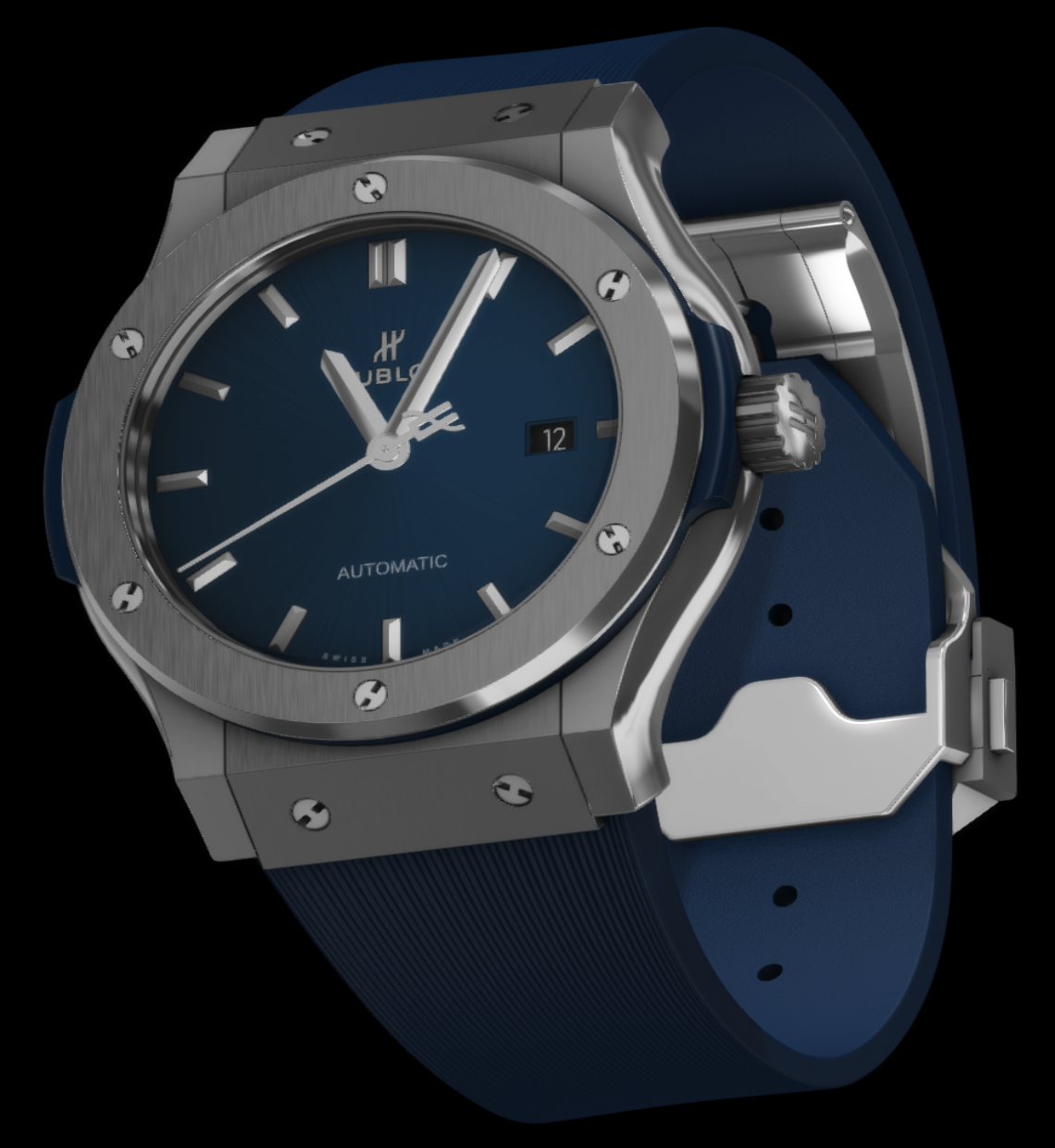 Hublot CLASSIC FUSION TITAN BLAU 45MM