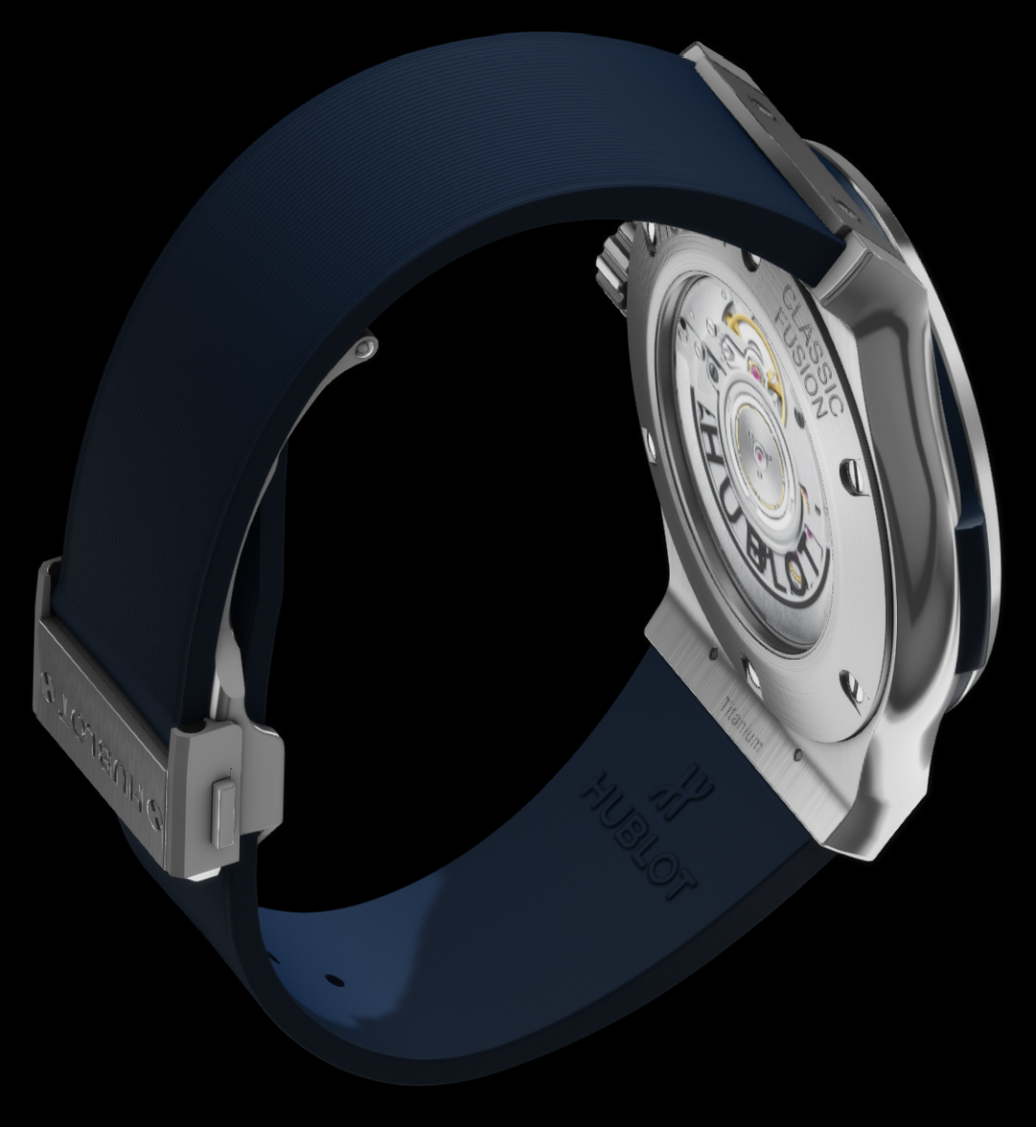 Hublot CLASSIC FUSION TITAN BLAU 45MM