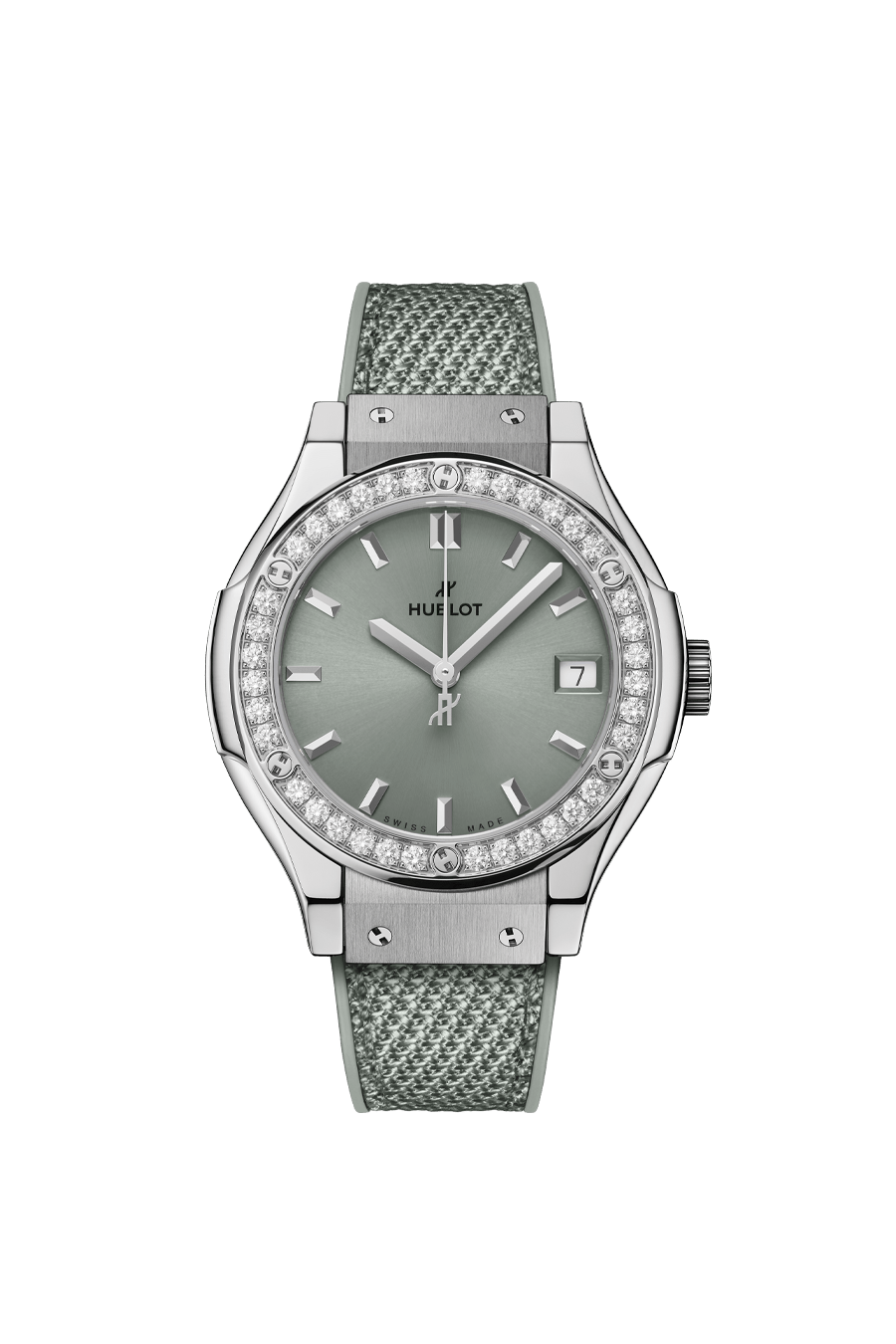 CLASSIC FUSION TITANIUM SAGE GREEN DIAMONDS 33 MM