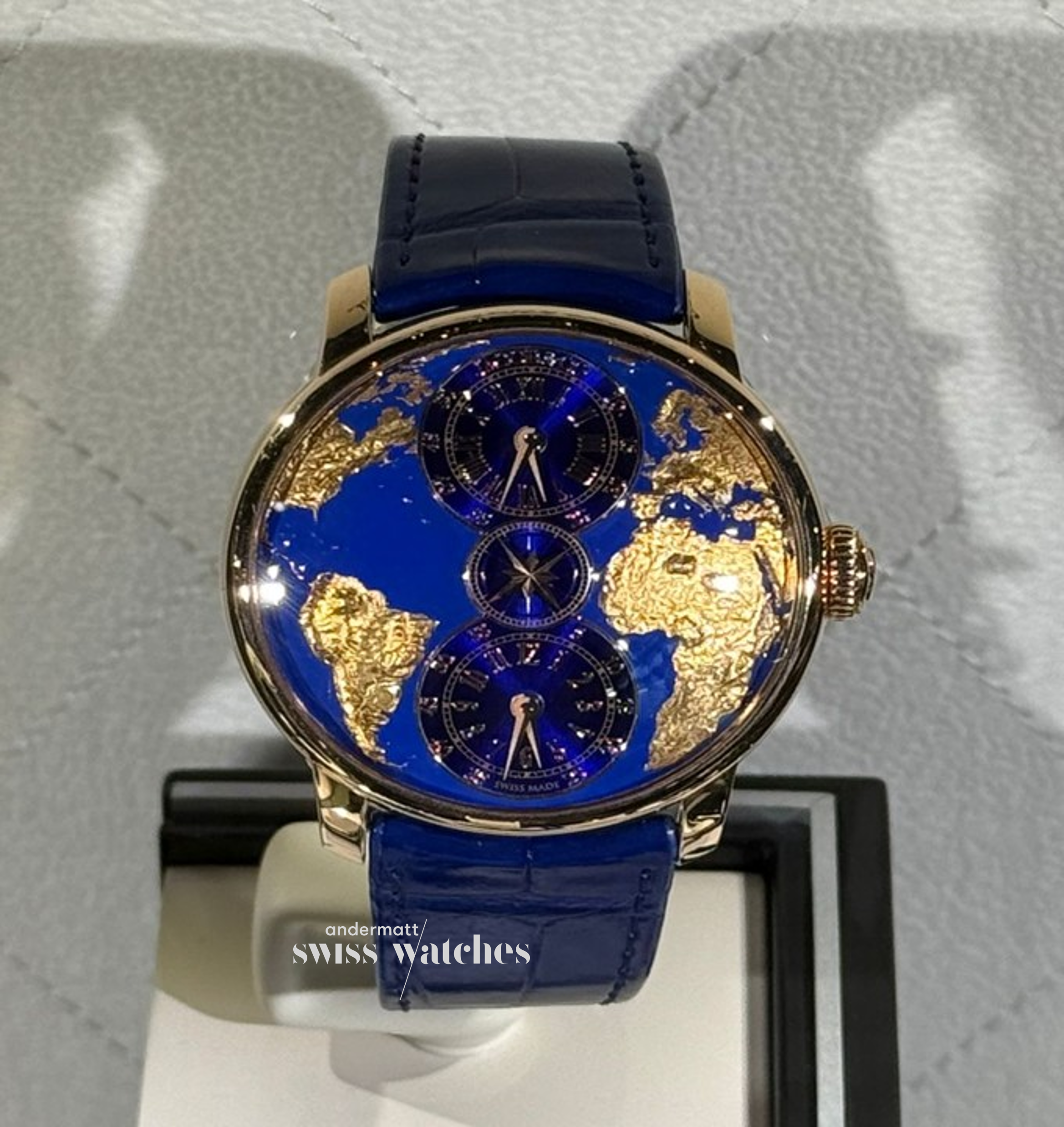 Jacob & Co. DUAL TIME ZONE BLUE 43MM