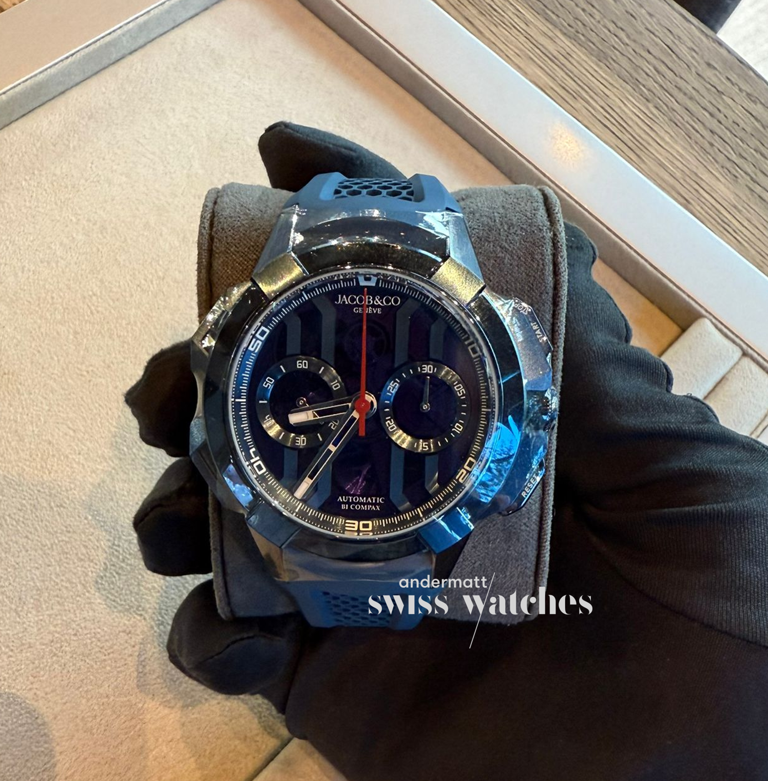 Jacob & Co. EPIC X CHRONO BLUE TITANIUM 44MM