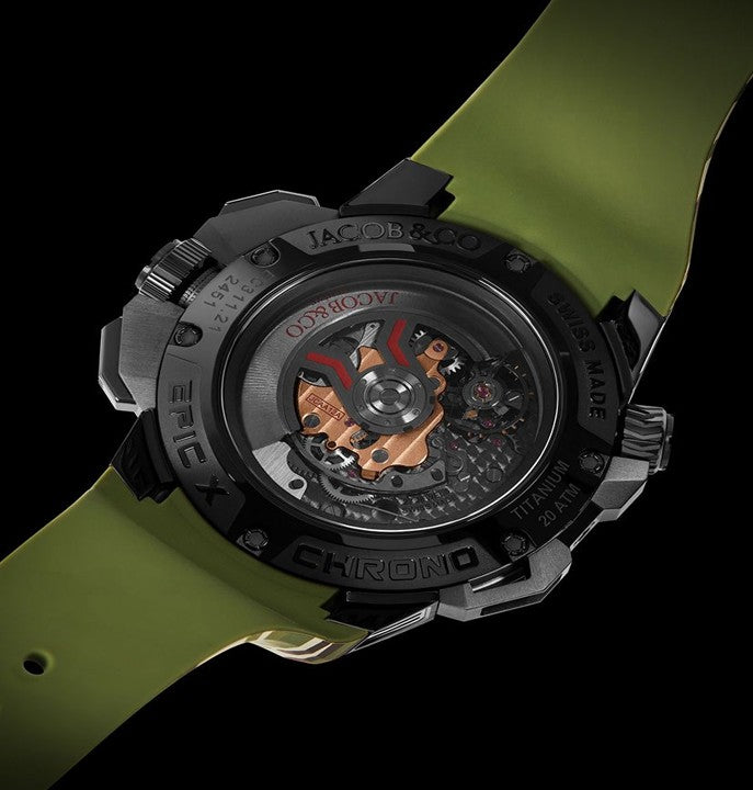 Jacob & Co. EPIC X CHRONO TRI-COMPAX GREEN CAMO 44MM