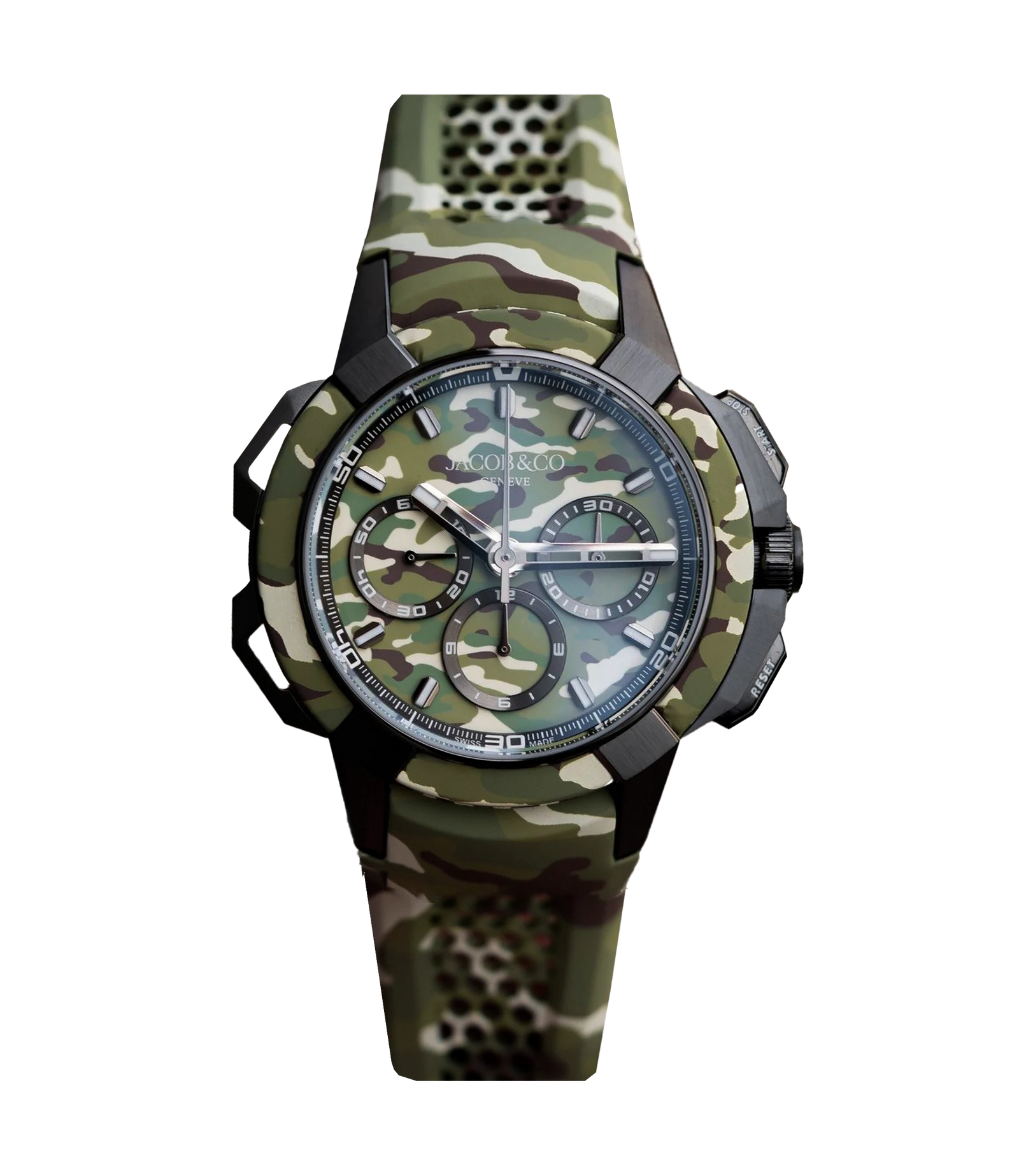 EPIC X CHRONO TRI-COMPAX GREEN CAMO 44 MM
