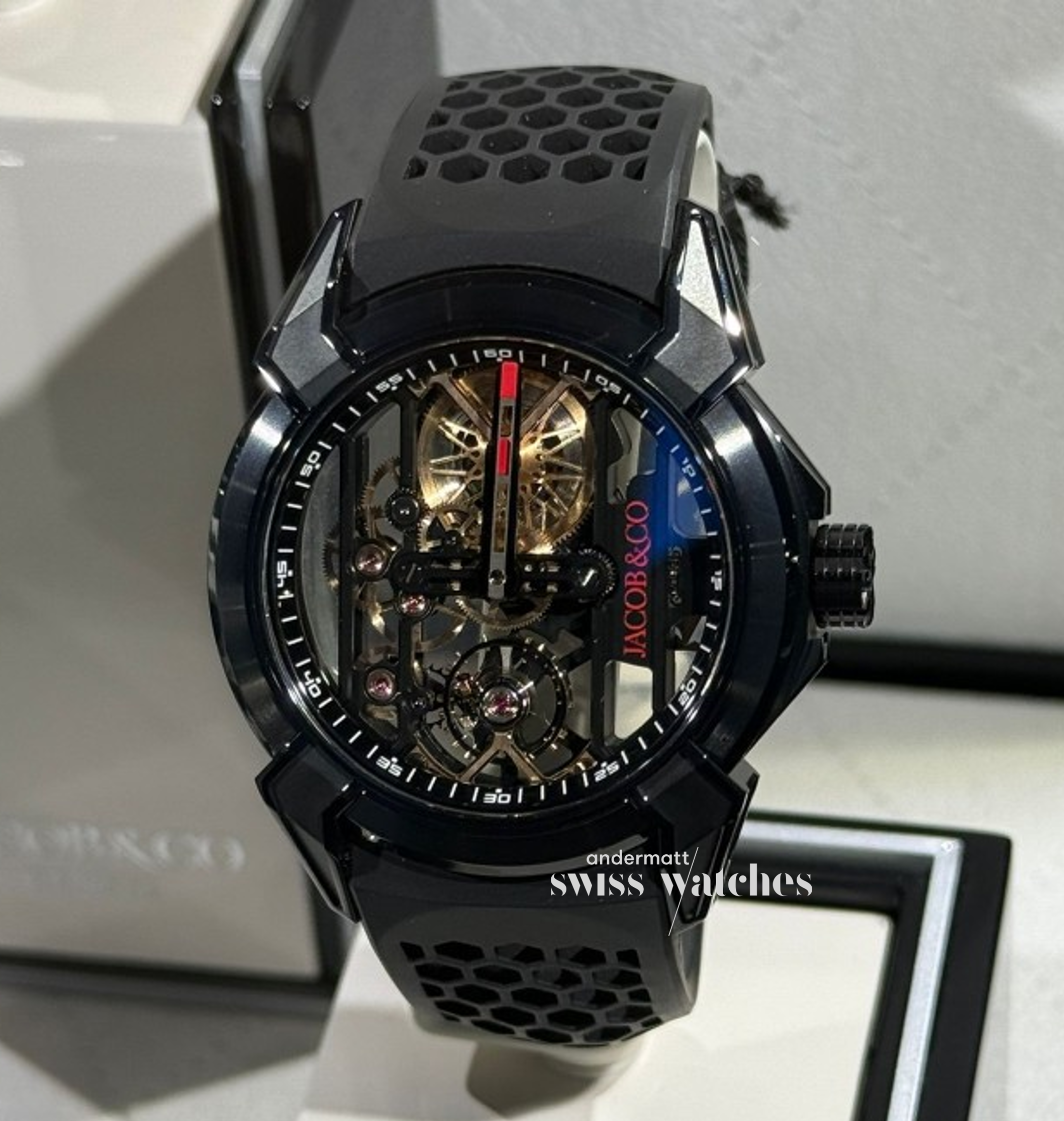 Jacob & Co. EPIC X SKELETON  BLACK TITANIUM 44MM