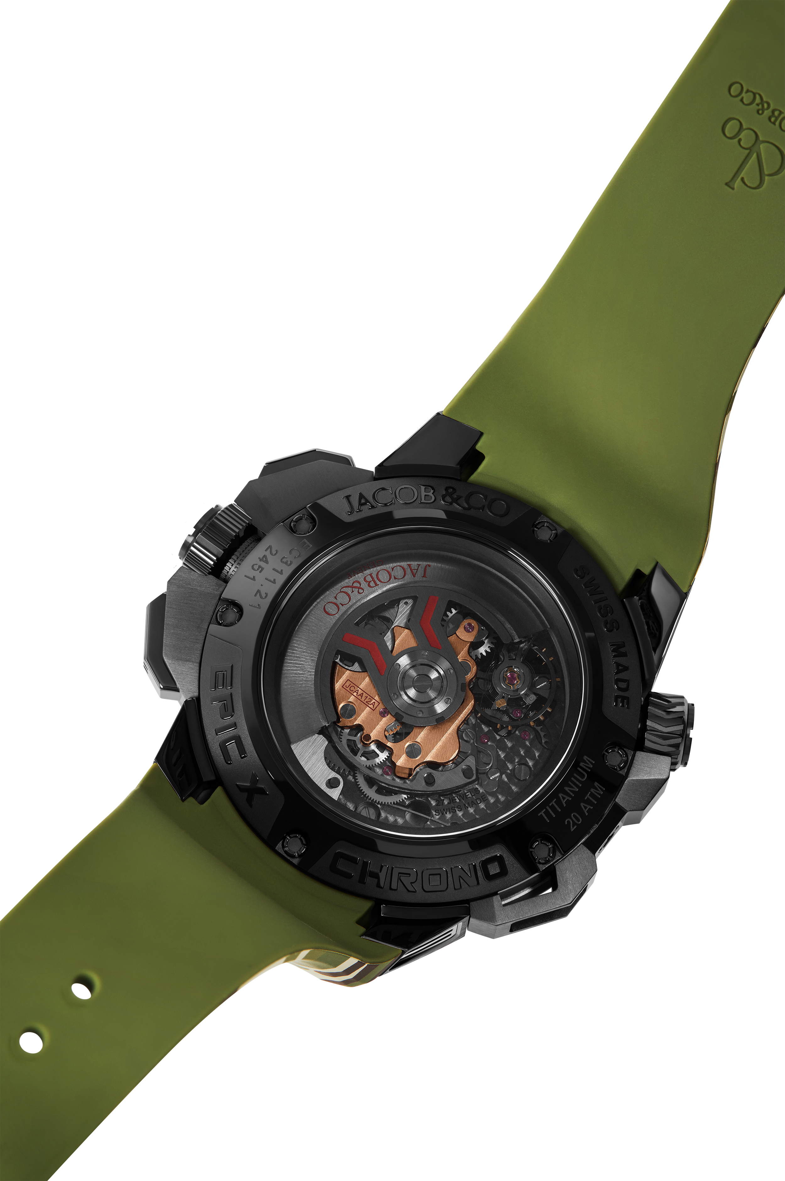 Jacob & Co. EPIC X CHRONO TRI-COMPAX GREEN CAMO 44MM