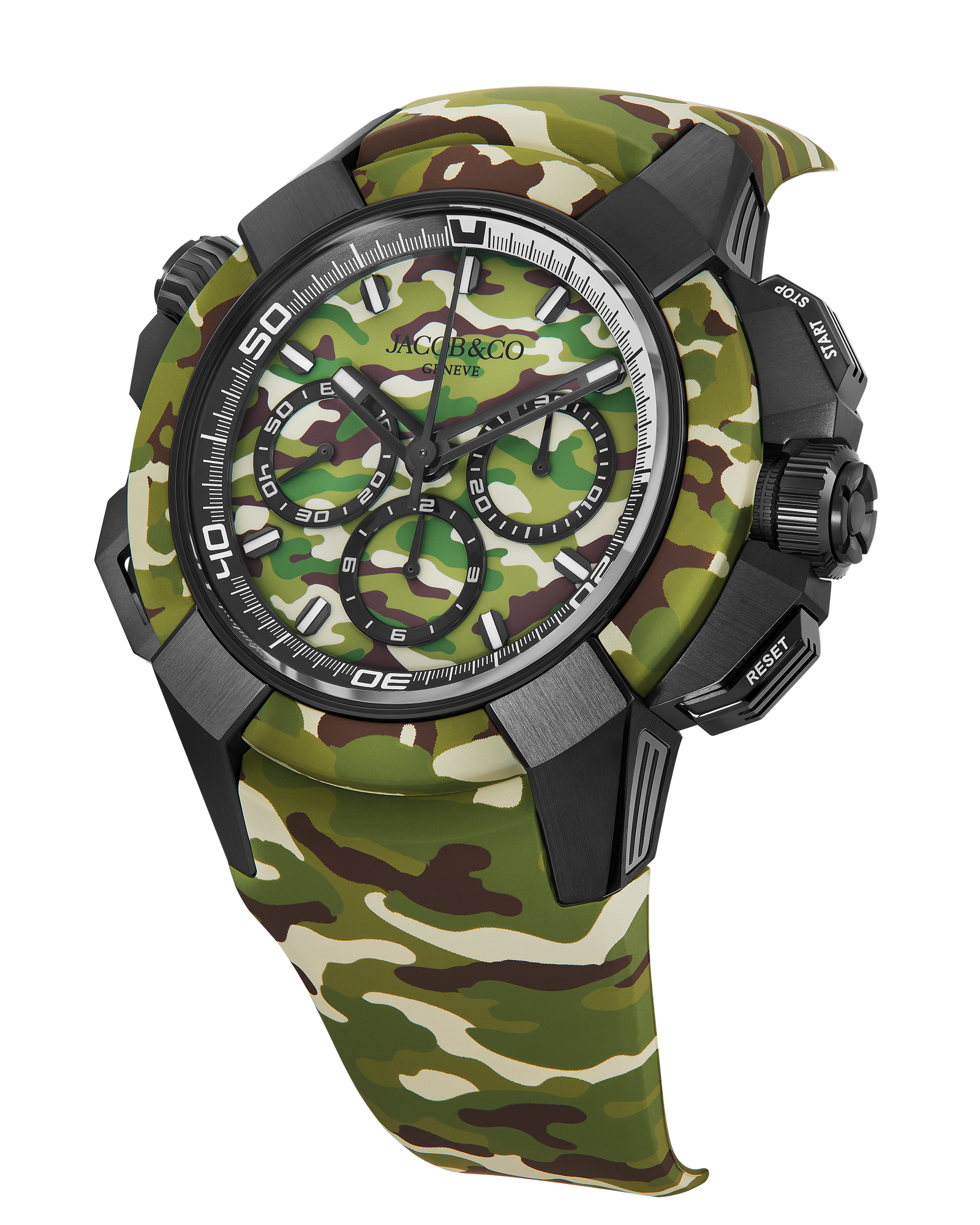 EPIC X CHRONO TRI-COMPAX GREEN CAMO 44 MM