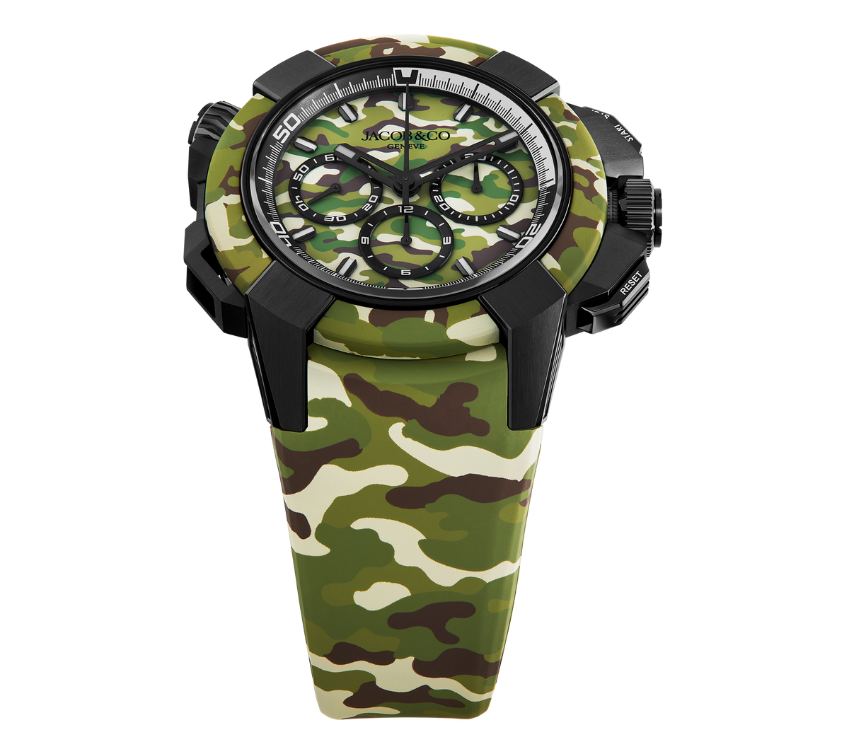 EPIC X CHRONO TRI-COMPAX GREEN CAMO 44 MM