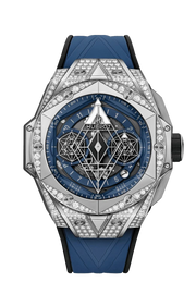 Hublot BIG BANG SANG BLEU II TITANE BLEU PAVÉ 45 MM