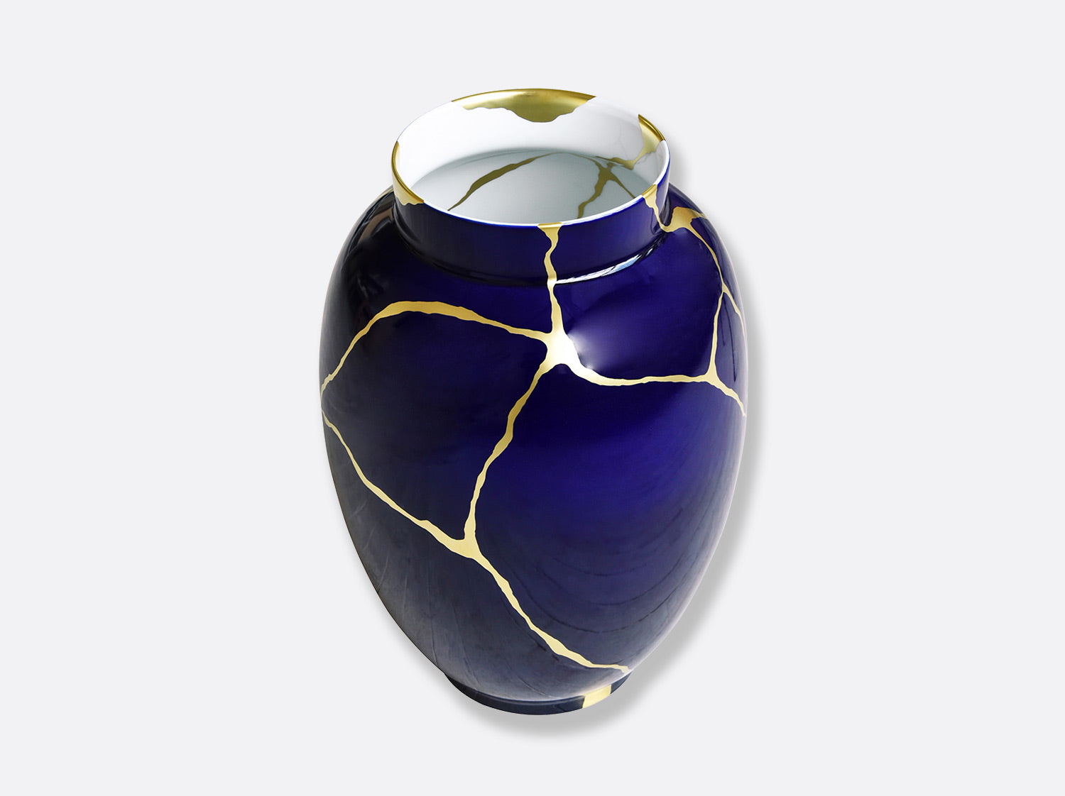 Bernardaud KINTSUGI COBALT BLUE LARGE VASE