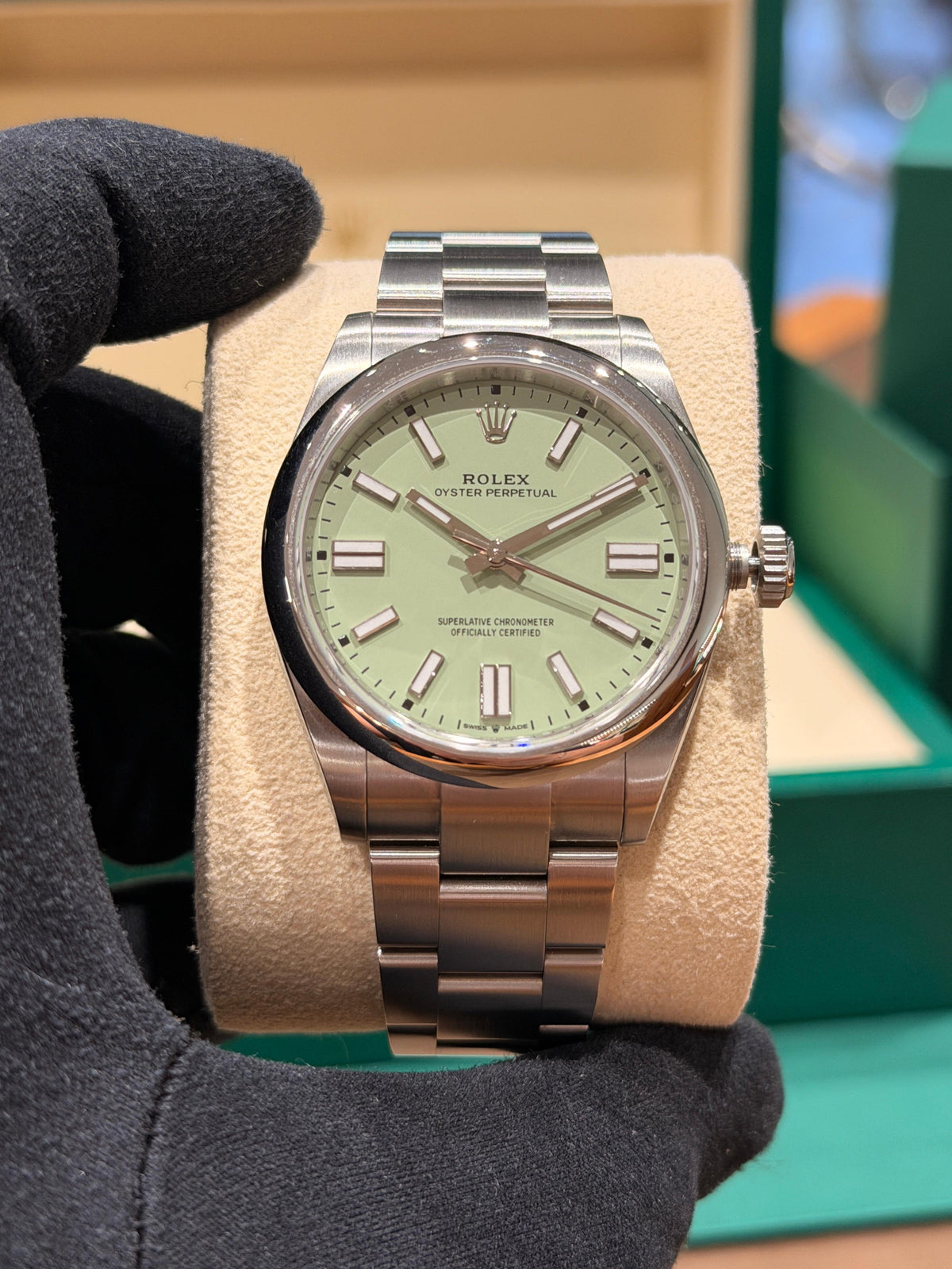 Oyster Perpetual 41 Pistachio 41 mm