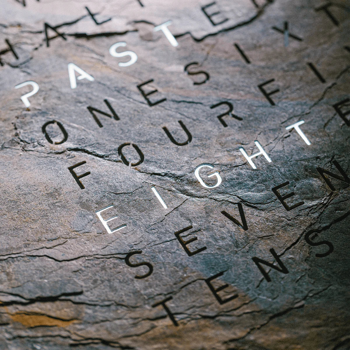 Earth 45 Glintscape (English letter matrix)