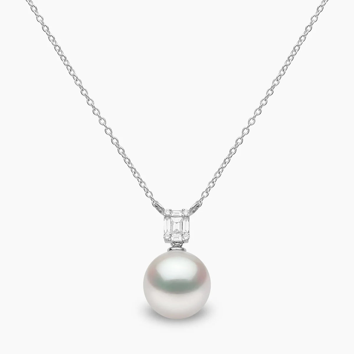 Yoko London STARLIGHT PEARL AND DIAMOND MINI SKYLINE PENDANT