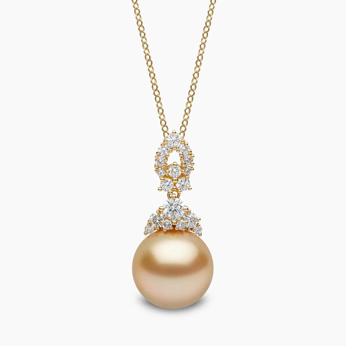 Yoko London DUCHESS PEARL AND DIAMOND MOTIF PENDANT