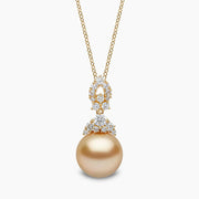 Yoko London DUCHESS PEARL AND DIAMOND MOTIF PENDANT