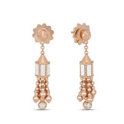 Roberto Coin ART DECO EARRINGS WITH MOTHER OF PEARL AND DIAMONDS