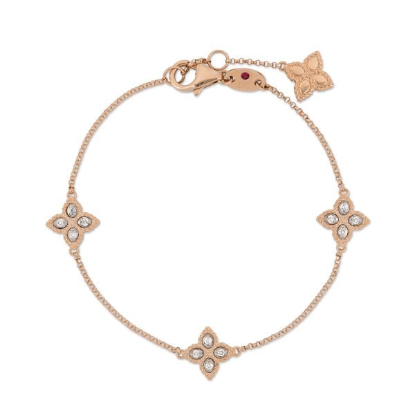 Bracelet Princesse Fleur avec Diamants Roberto Coin