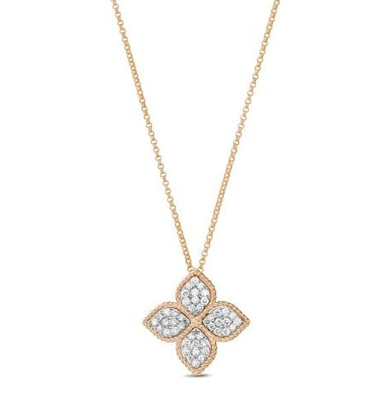 Roberto Coin PENDENTIF FLEUR PRINCESSE AVEC DIAMANTS