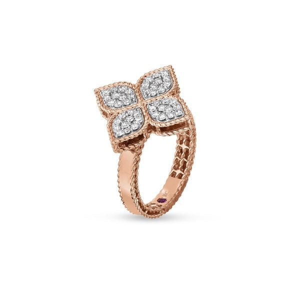 Roberto Coin PRINCESS FLOWER RING MIT DIAMANTEN S54