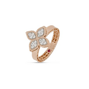 Roberto Coin PRINCESS FLOWER RING MIT DIAMANTEN