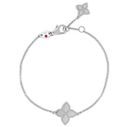 Roberto Coin PRINCESS FLOWER WHITE GOLD BRACELET