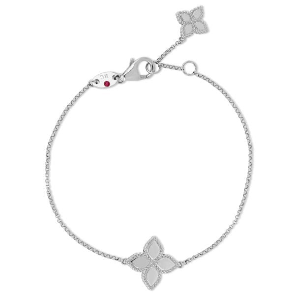 Roberto Coin PRINCESS FLOWER WHITE GOLD BRACELET