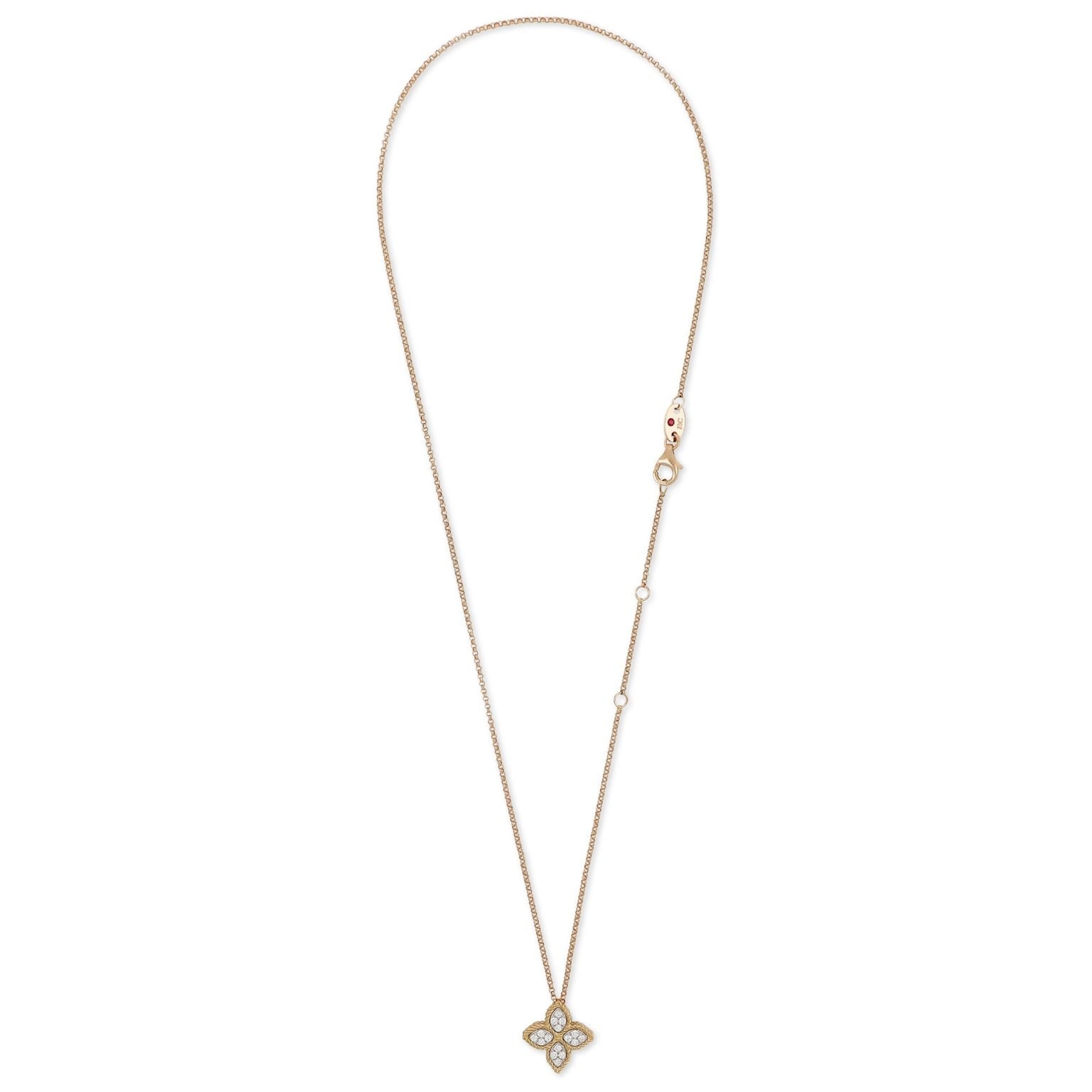 Robert Coin PRINCESS FLOWER PENDANT WITH DIAMONDS