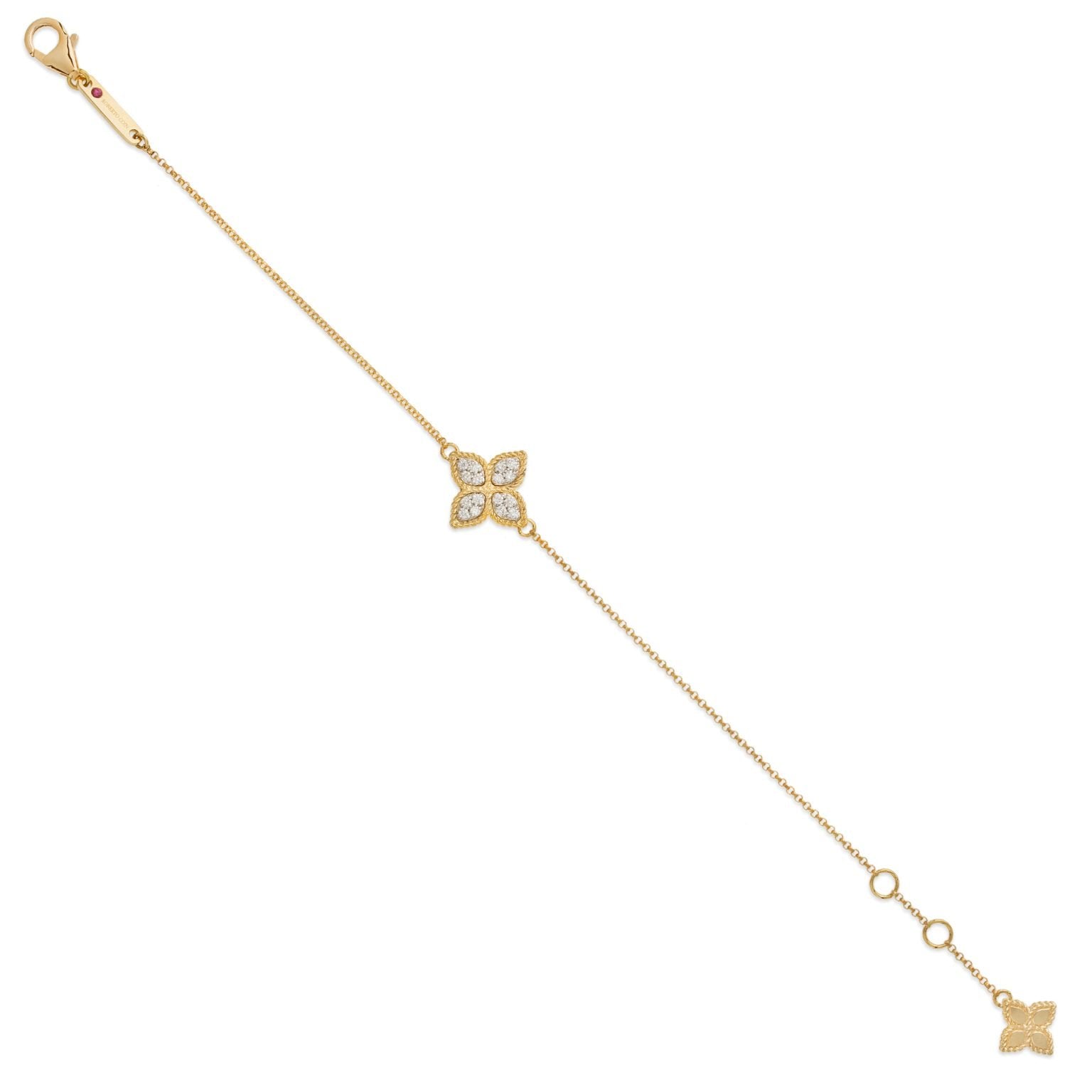 Roberto Coin PRINCESS FLOWER BRACELET WITH DIAMONDS